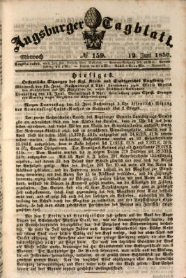 Augsburger Tagblatt Mittwoch 12. Juni 1850