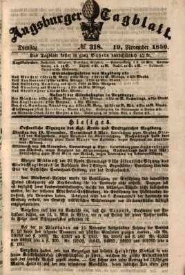 Augsburger Tagblatt Dienstag 19. November 1850