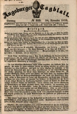 Augsburger Tagblatt Sonntag 24. November 1850