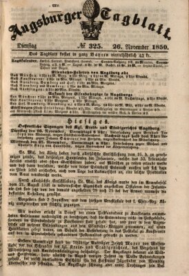 Augsburger Tagblatt Dienstag 26. November 1850