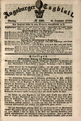 Augsburger Tagblatt Montag 9. Dezember 1850