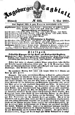 Augsburger Tagblatt Mittwoch 7. Mai 1851