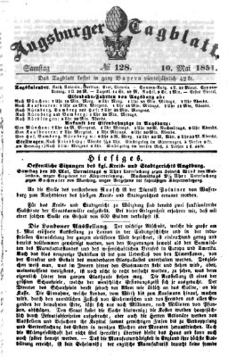 Augsburger Tagblatt Samstag 10. Mai 1851