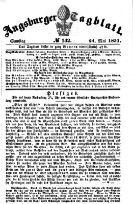 Augsburger Tagblatt Samstag 24. Mai 1851