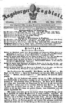 Augsburger Tagblatt Sonntag 25. Mai 1851