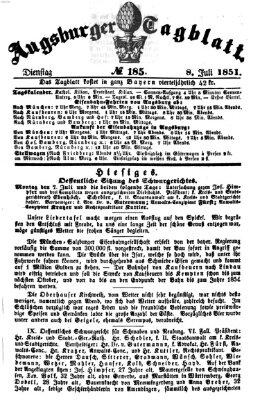 Augsburger Tagblatt Dienstag 8. Juli 1851