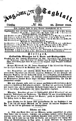 Augsburger Tagblatt Dienstag 25. Januar 1853