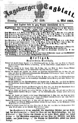 Augsburger Tagblatt Sonntag 1. Mai 1853