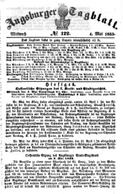 Augsburger Tagblatt Mittwoch 4. Mai 1853