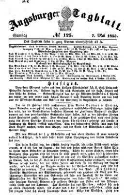 Augsburger Tagblatt Samstag 7. Mai 1853