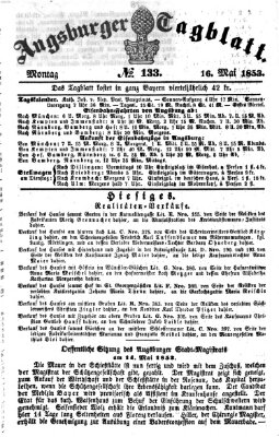 Augsburger Tagblatt Montag 16. Mai 1853