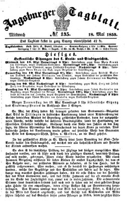 Augsburger Tagblatt Mittwoch 18. Mai 1853