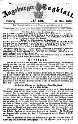 Augsburger Tagblatt Sonntag 22. Mai 1853