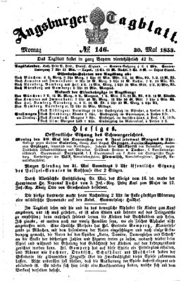 Augsburger Tagblatt Montag 30. Mai 1853