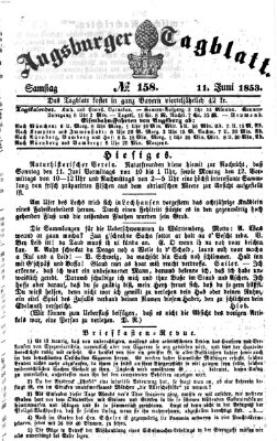 Augsburger Tagblatt Samstag 11. Juni 1853