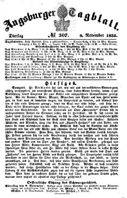 Augsburger Tagblatt Dienstag 8. November 1853