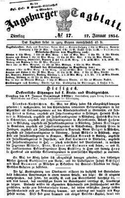 Augsburger Tagblatt Dienstag 17. Januar 1854