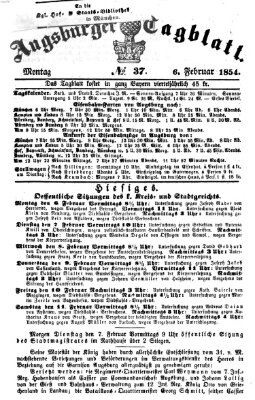 Augsburger Tagblatt Montag 6. Februar 1854