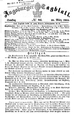 Augsburger Tagblatt Samstag 25. März 1854