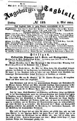 Augsburger Tagblatt Freitag 5. Mai 1854