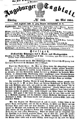 Augsburger Tagblatt Dienstag 23. Mai 1854