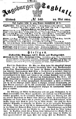 Augsburger Tagblatt Mittwoch 24. Mai 1854