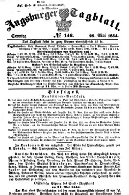 Augsburger Tagblatt Sonntag 28. Mai 1854