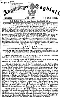 Augsburger Tagblatt Dienstag 11. Juli 1854