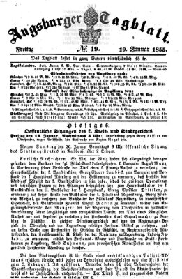 Augsburger Tagblatt Freitag 19. Januar 1855