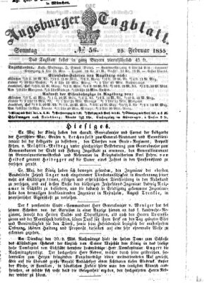 Augsburger Tagblatt Sonntag 25. Februar 1855