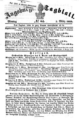 Augsburger Tagblatt Montag 5. März 1855