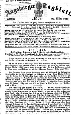 Augsburger Tagblatt Dienstag 20. März 1855