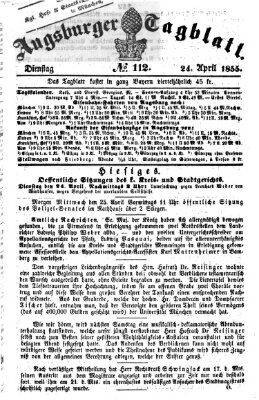 Augsburger Tagblatt Dienstag 24. April 1855