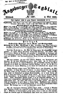 Augsburger Tagblatt Mittwoch 9. Mai 1855