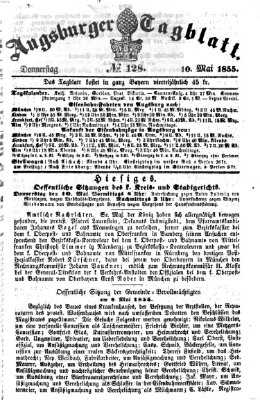 Augsburger Tagblatt Donnerstag 10. Mai 1855