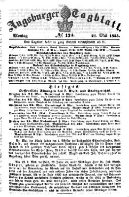 Augsburger Tagblatt Montag 21. Mai 1855