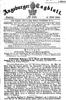 Augsburger Tagblatt Samstag 9. Juni 1855