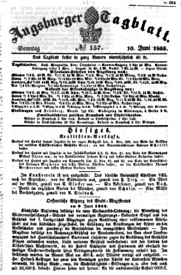 Augsburger Tagblatt Sonntag 10. Juni 1855