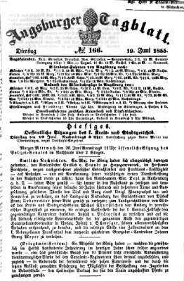 Augsburger Tagblatt Dienstag 19. Juni 1855