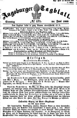 Augsburger Tagblatt Sonntag 24. Juni 1855