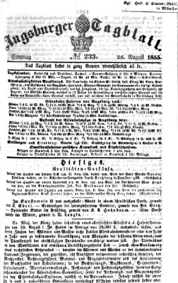 Augsburger Tagblatt Sonntag 26. August 1855