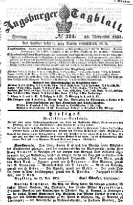 Augsburger Tagblatt Sonntag 25. November 1855