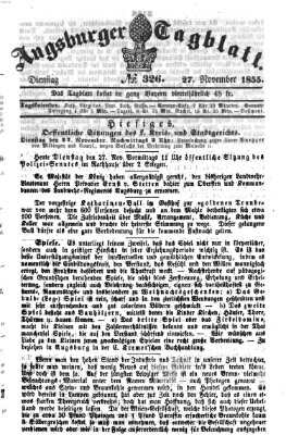 Augsburger Tagblatt Dienstag 27. November 1855