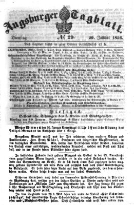 Augsburger Tagblatt Dienstag 29. Januar 1856