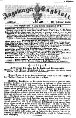 Augsburger Tagblatt Dienstag 19. Februar 1856