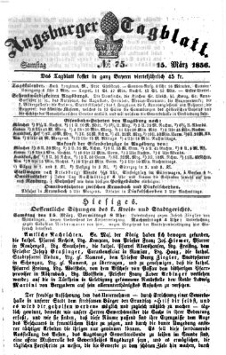 Augsburger Tagblatt Samstag 15. März 1856