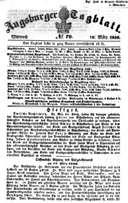 Augsburger Tagblatt Mittwoch 19. März 1856