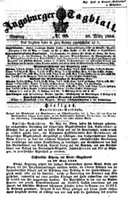 Augsburger Tagblatt Sonntag 30. März 1856