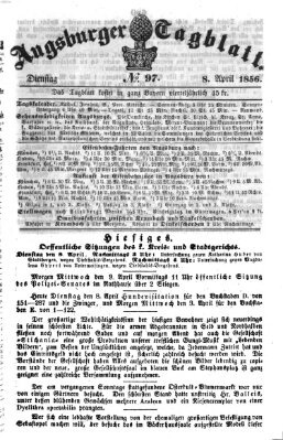 Augsburger Tagblatt Dienstag 8. April 1856