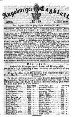 Augsburger Tagblatt Freitag 9. Mai 1856